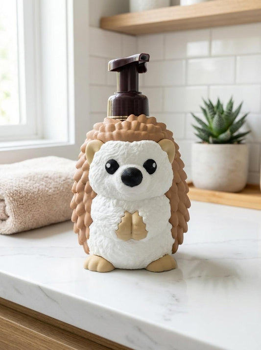 Hedgehog Soap Holder - Fits Standard Foaming Soap Bottles